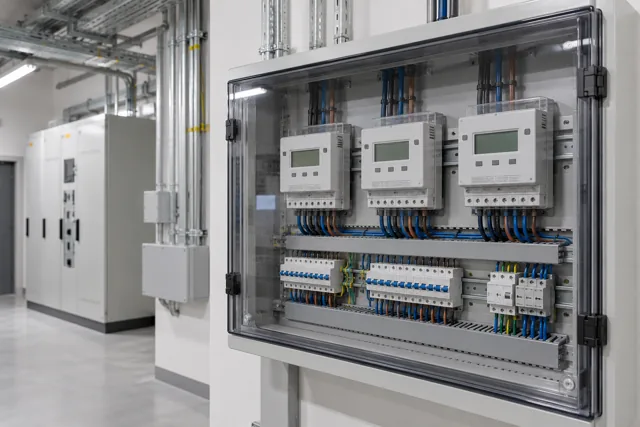 Illustrative electrical metering installation
